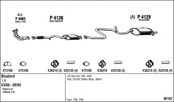 FENNO NI161 Exhaust System